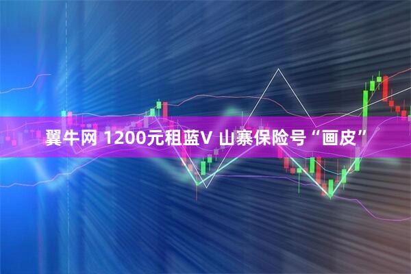 翼牛网 1200元租蓝V 山寨保险号“画皮”